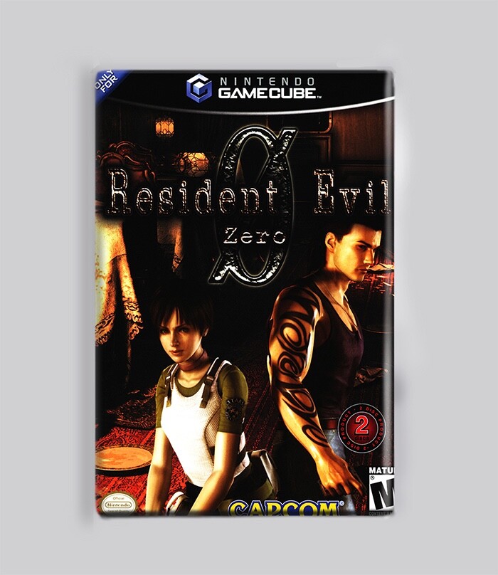 RESIDENT EVIL ZERO / GAMECUBE - 2"x3" FRIDGE MAGNET (nintendo game box retro 0)
