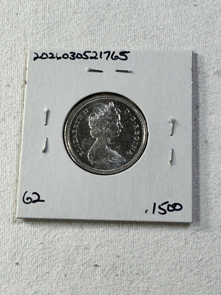 1965 Canada 25 Cents Silver Coin