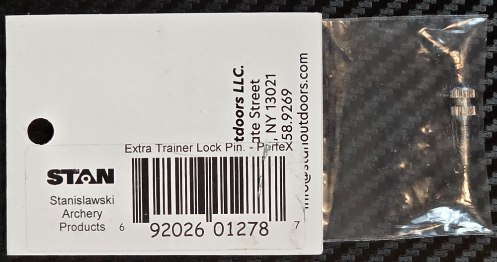 Stanislawski Archery Products Stan Releases Extra Trainer Lock Pin PerfeX