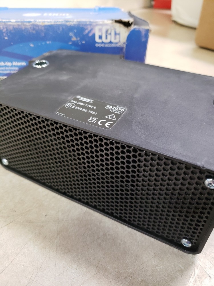 Ecco EA7070 Back Up Alarm Surface Mount, Multi Frequency, 107 Db, 12 24 Volt