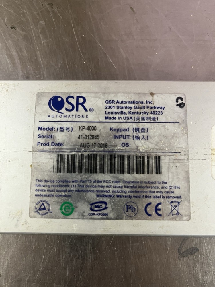 QSR KP-4000 POS Bump Bar