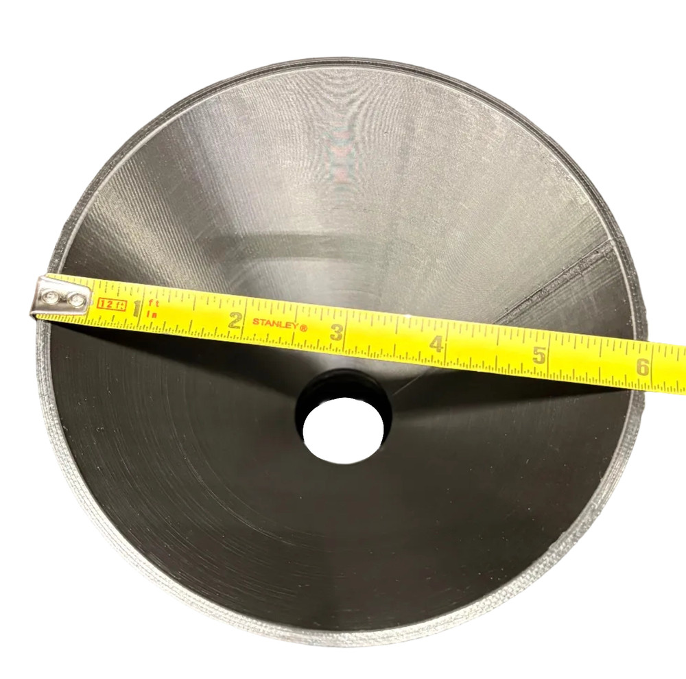 Industrial Threaded Undercoating Funnel and Quart Bottle