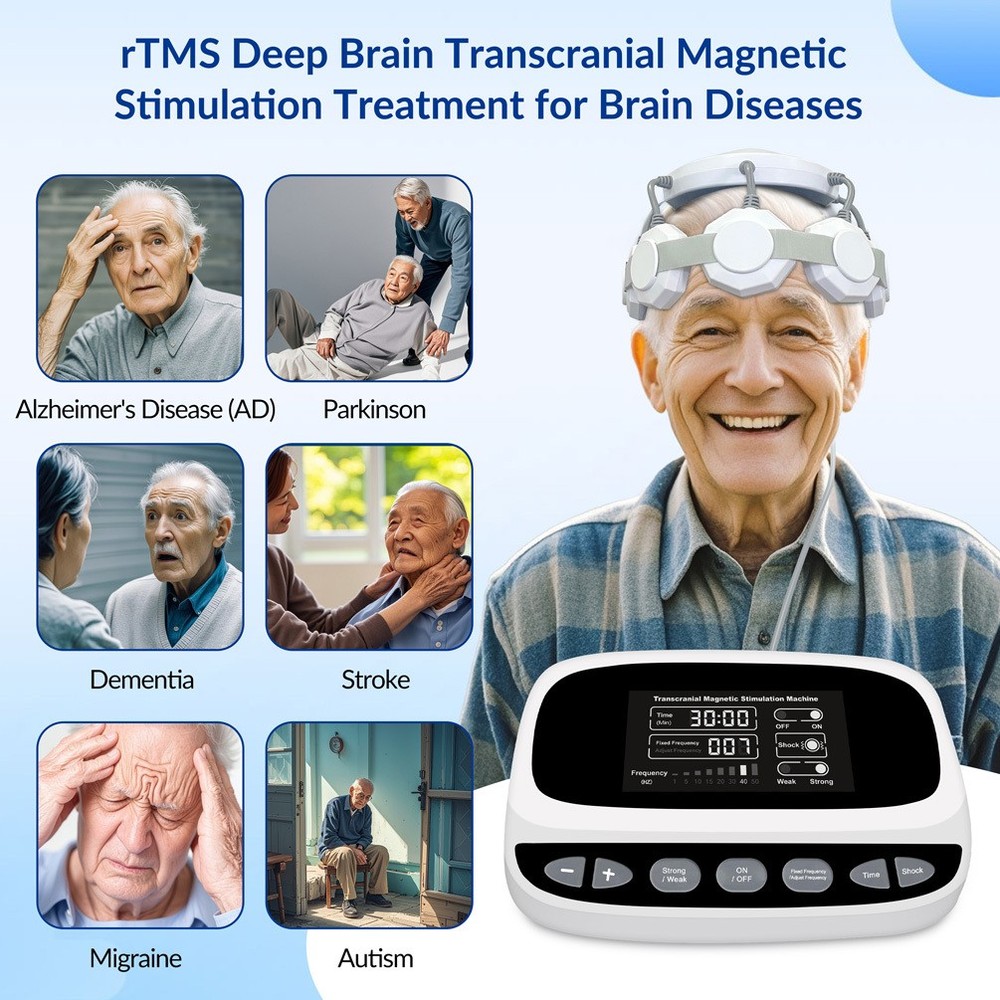 Transcranial Magnetic Stimulation rTMS for Brain Recovery Therapy Depression