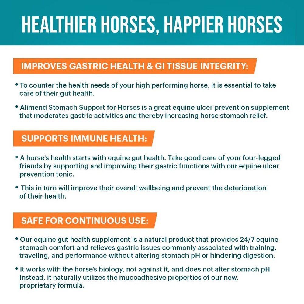 Equine Gastric Support for Horses | Ulcer Relief Solution - 64 Servings