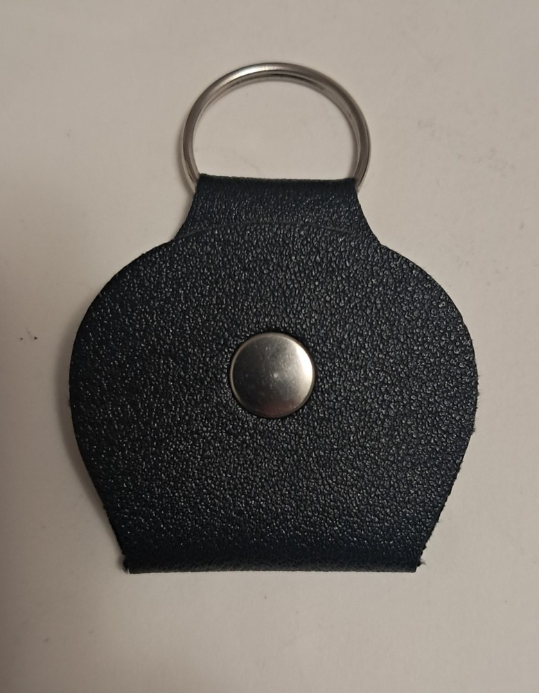 Guitar Pick Case Leather Black Keychain Plectrum Case Bag Stash Holds Anything!