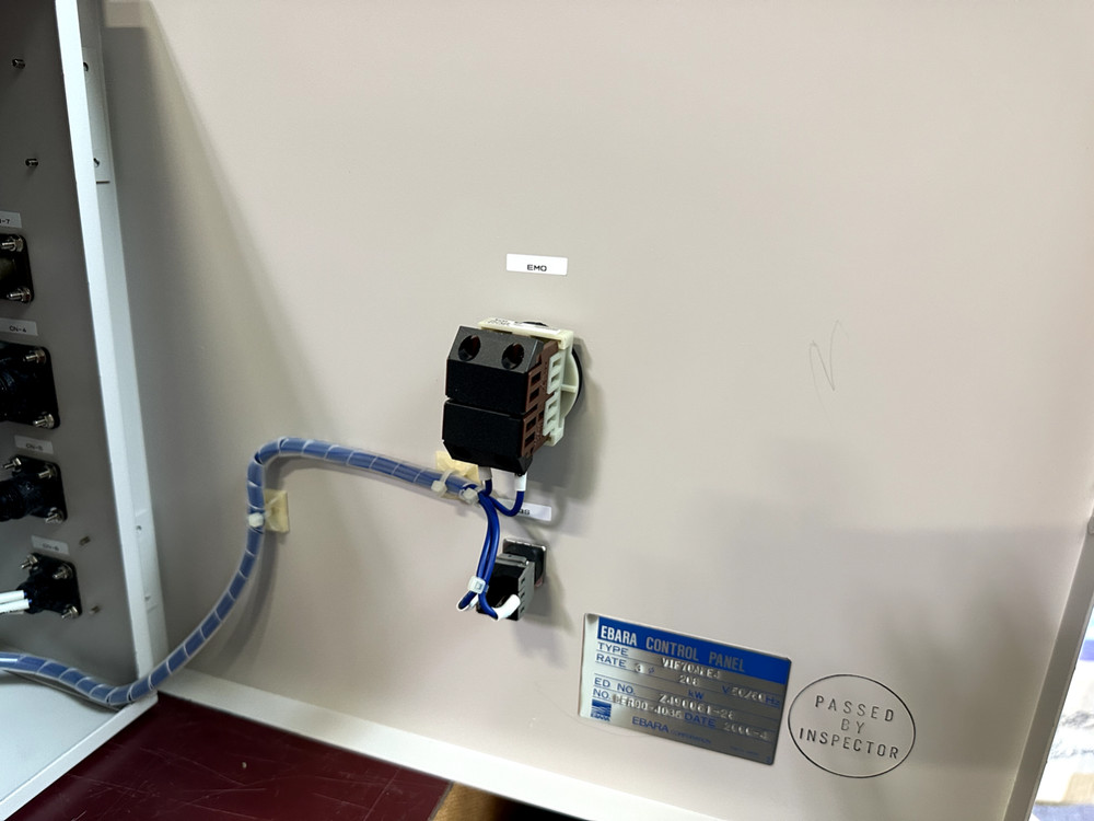 AS IS UNTESTED EBARA CONTROL PANEL VACUUM PUMP INTERFACE BOX VIF70AME4