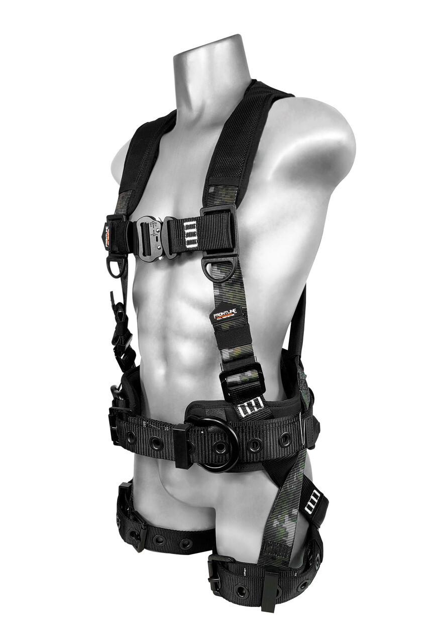Frontline 110CTB-DC Combat™ Lite Digital Camo Full Body Harness all Aluminum