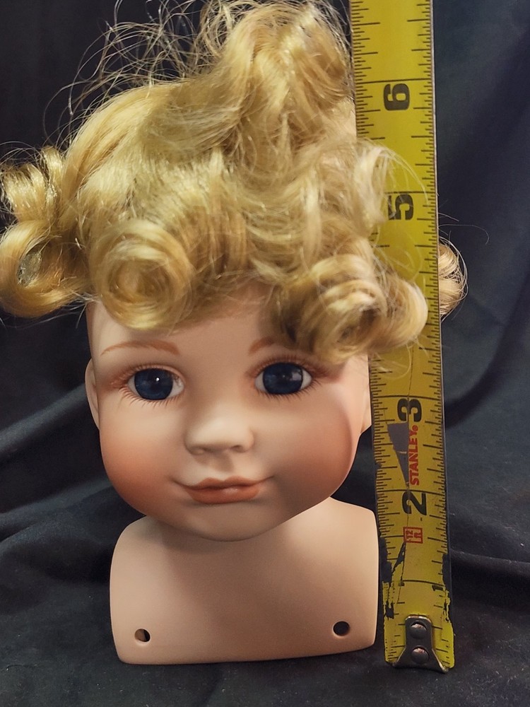6" vintage Porcelain Two Face doll Head