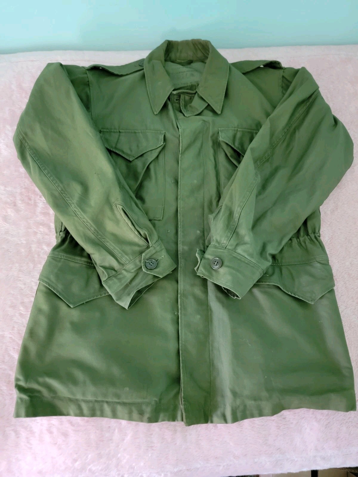Vintage 1950s US Army Field Jacket Without Liner Size Regular Small