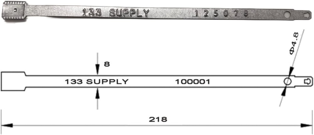 Metal Truck Trailer Seals Container Security Seal 500pc