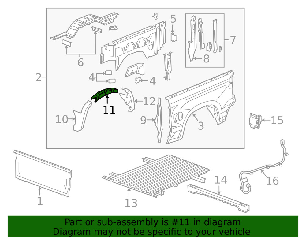 Genuine GM Wheelhouse Panel 84675331