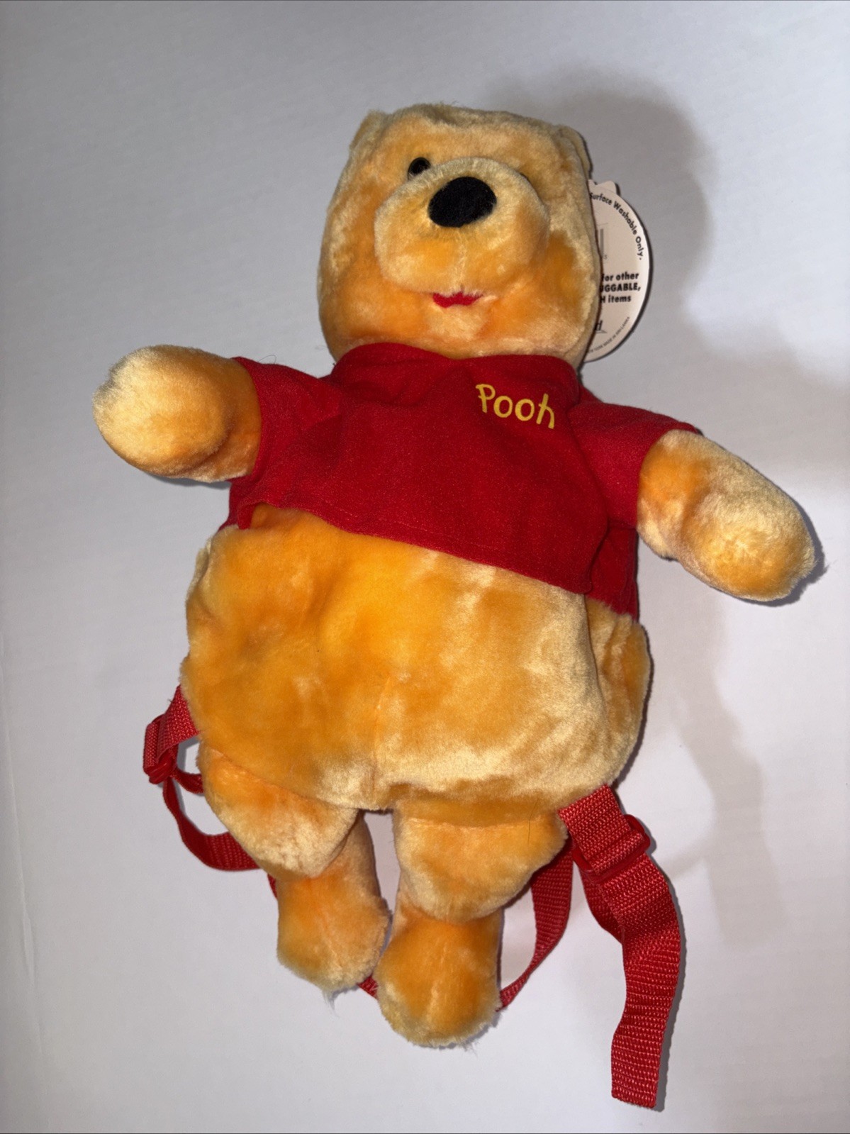 Vintage Disney Pooh Wearable Plush Backpack Winnie The Pooh Pyramid 14" New NWt