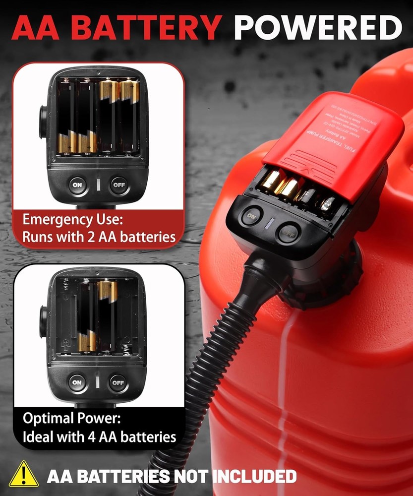 Gas Pump for Can - Battery Powered Pump: