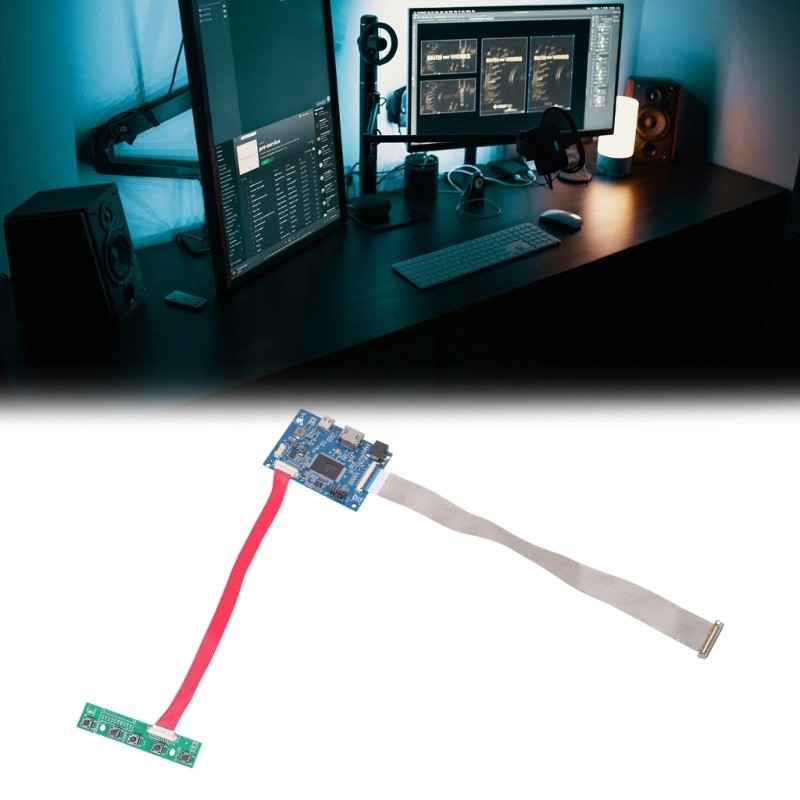 40pin EDP LCD Controller Board For 2K Displays Features HDTV-compatible Type C