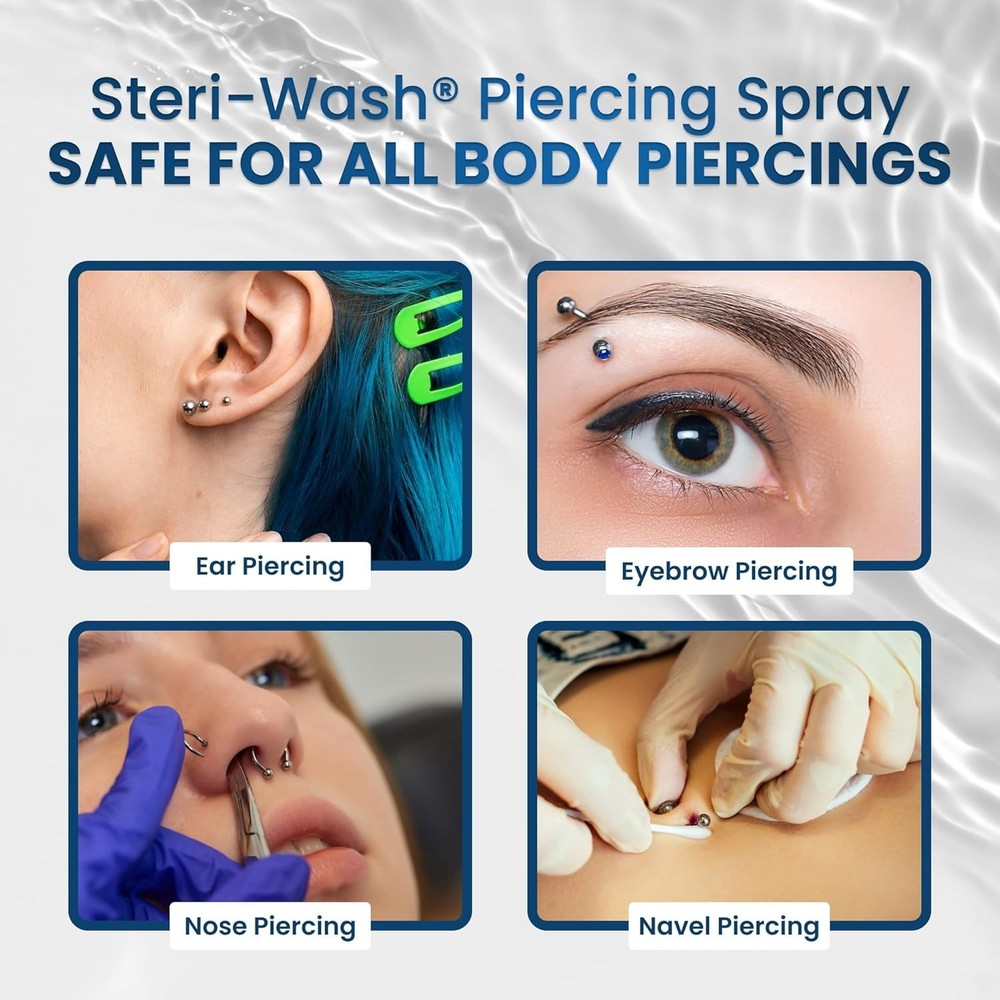 Professional Piercing Aftercare Spray 3oz - 360-Degree Cleansing Solution