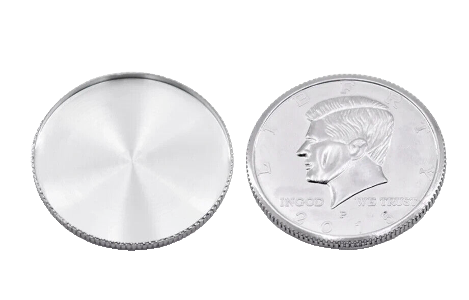 Magic Trick Expanded Shell Half Dollar Appearing Vanish Coin Magicians Prop T7