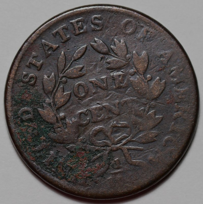 1802 Draped Bust Large Cent - With Stems - US 1c Copper Coin