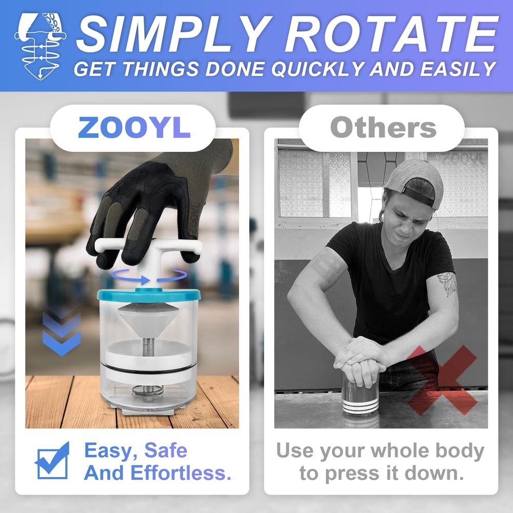 Rotation Handle Bearing Packer Tool - Inject Grease Safely, Easily,...