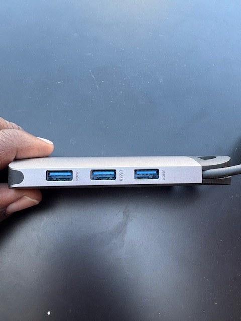 Novoo USB-C Hub 8-in-1 with Hidden Cable Multiport Adapter