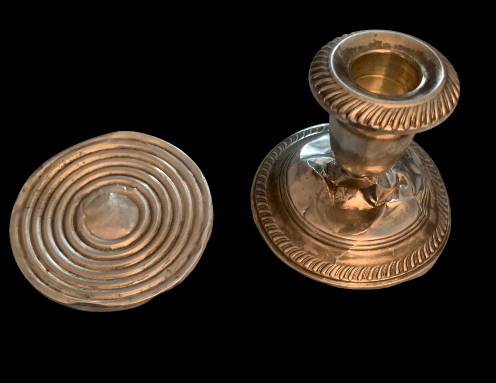 Sterling Silver Weighted "735" 3 Arm Candlestick Candelabra PAIR* HALLMARK