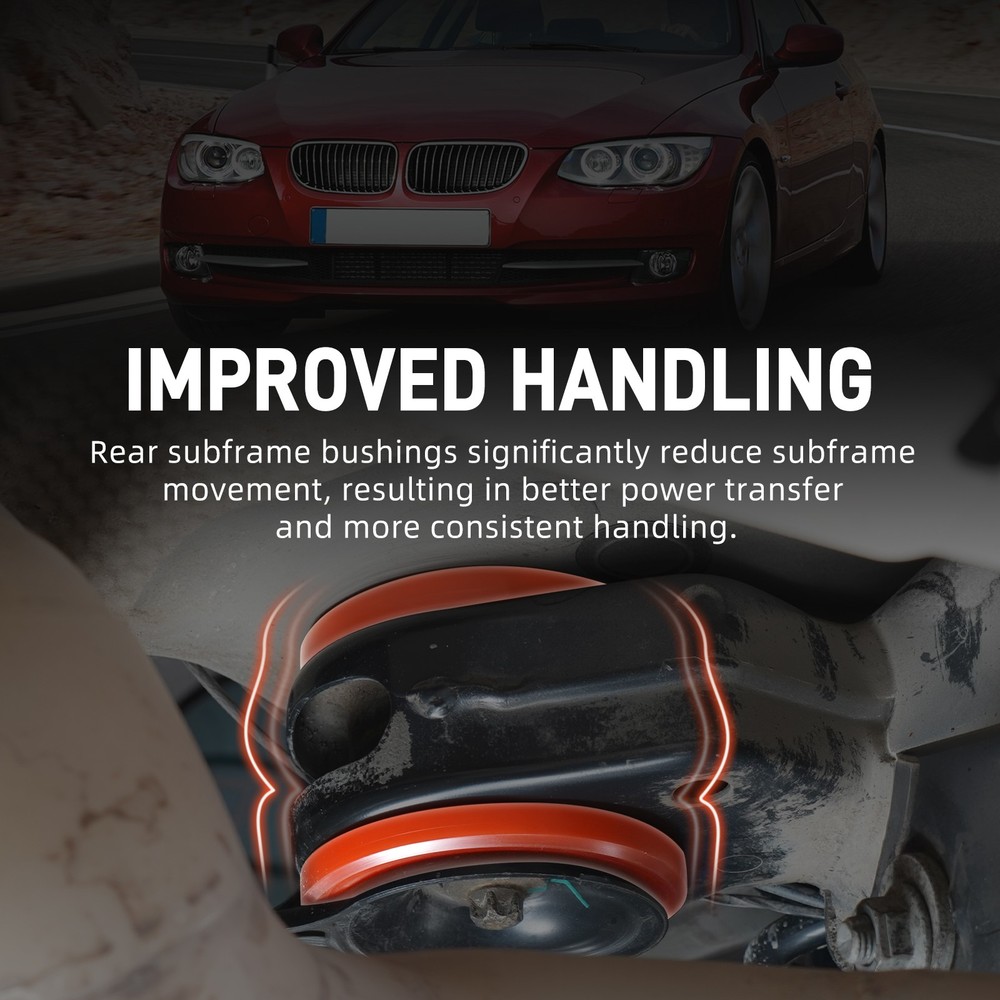 80A Polyurethane Rear Subframe Bushing Kit For BMW E90 E92 E93 325i 335i 328i