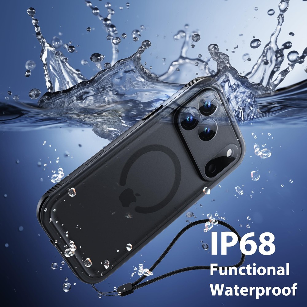 SPORTLINK for iPhone 17 Pro Max Waterproof Case - Built in Screen Protector/Shoc