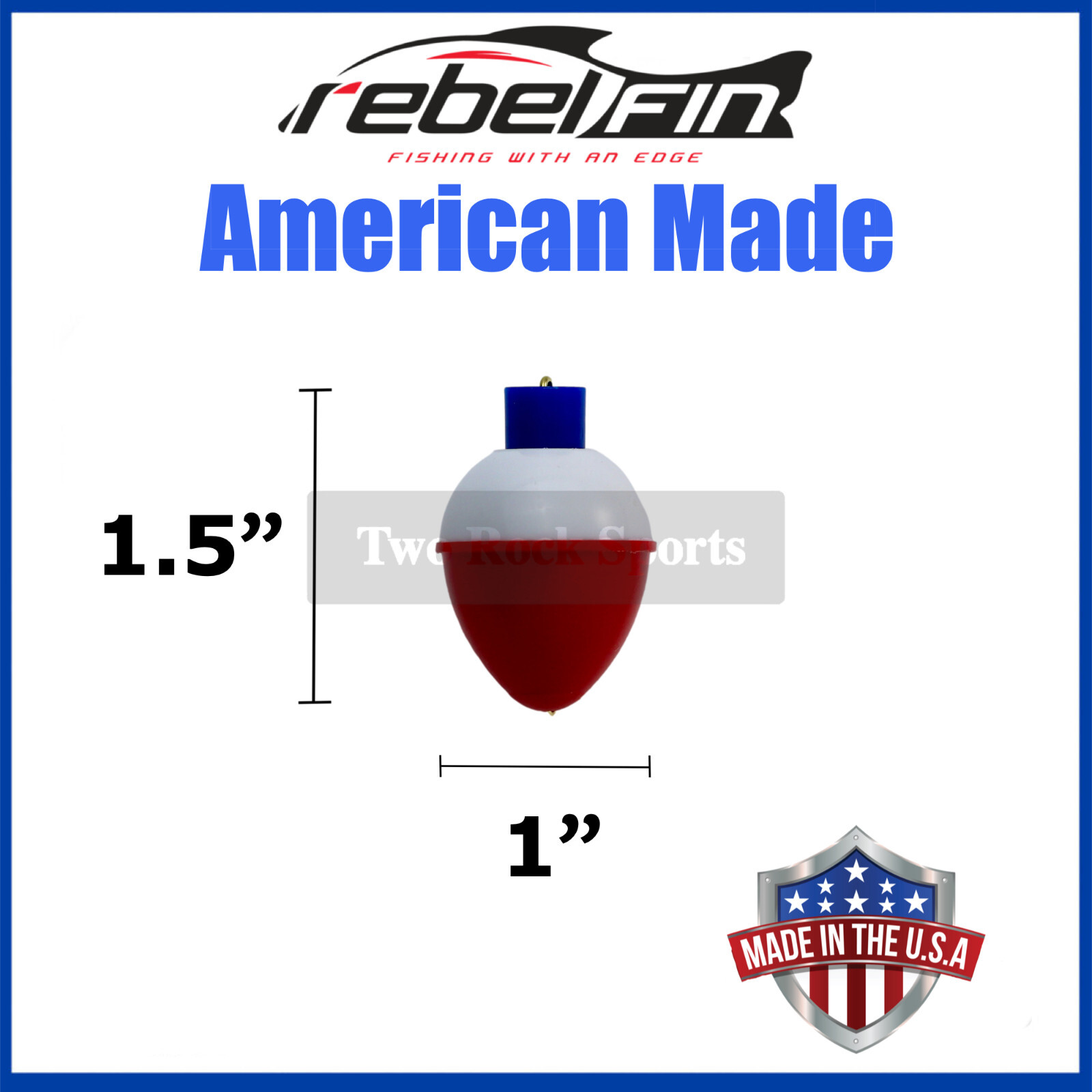 1" inch - PEAR - RED & WHITE - Fishing Bobber Float - 10 to 1000 Count Packs