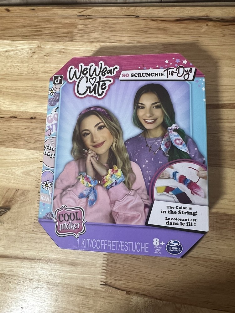 Spin Master Cool Maker We Wear Cute So Scrunchie Tie Dye Kit Craft Ages 8+