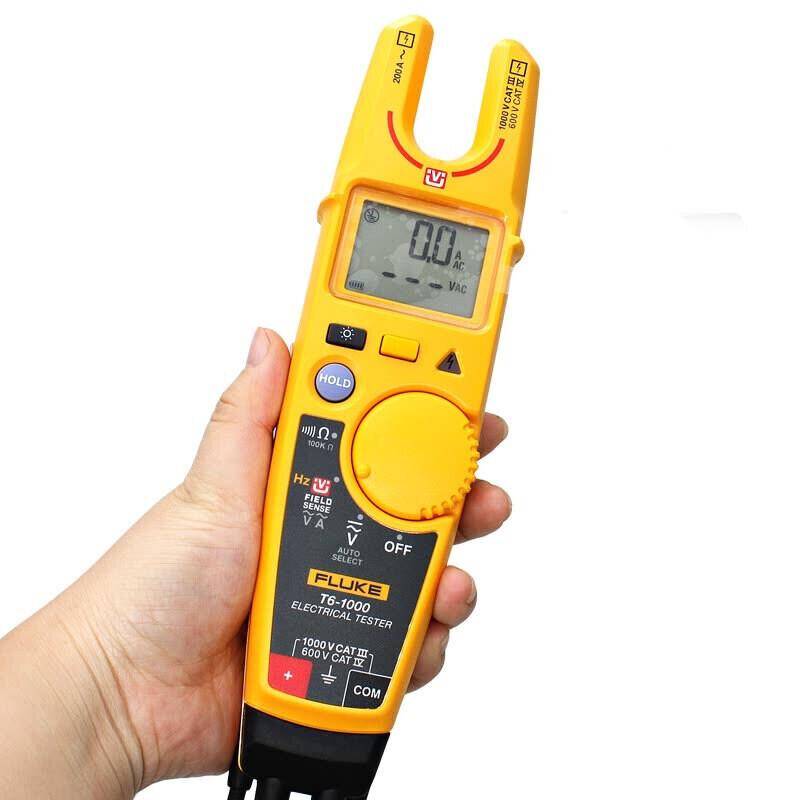 Fluke T6-1000 Clamp meter Electrical Tester FieldSense Technology&carry case