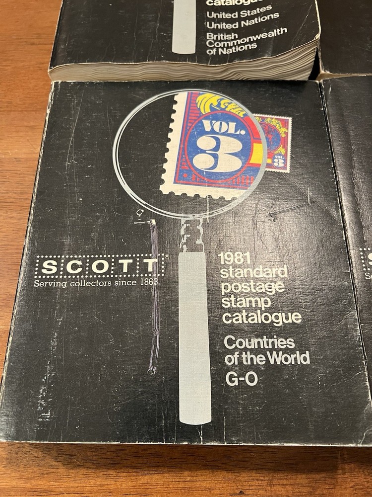 Scott 1981 Standard Postage Stamp Catalogue Volumes 1-4 SC