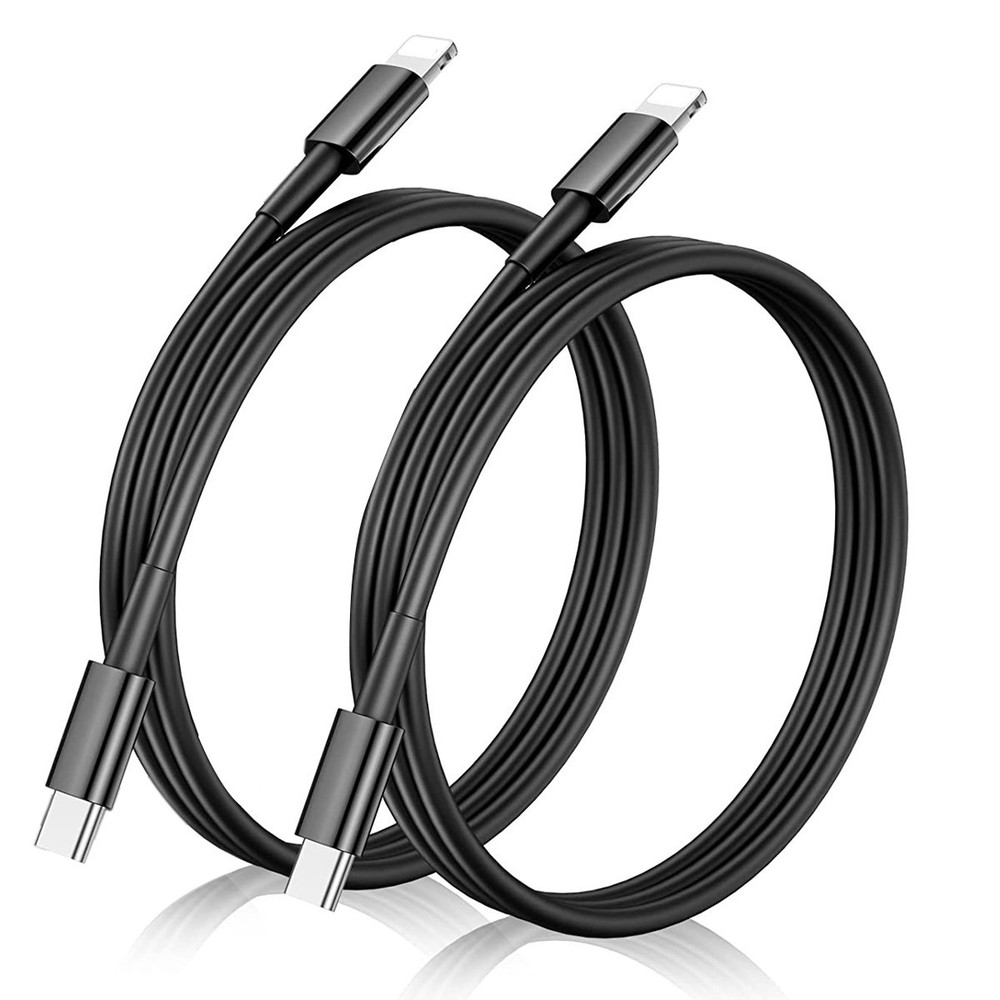 2x For iPhone For iPad 1/2/3/4 Type-C to Apple Fast Charging Data Sync Cable