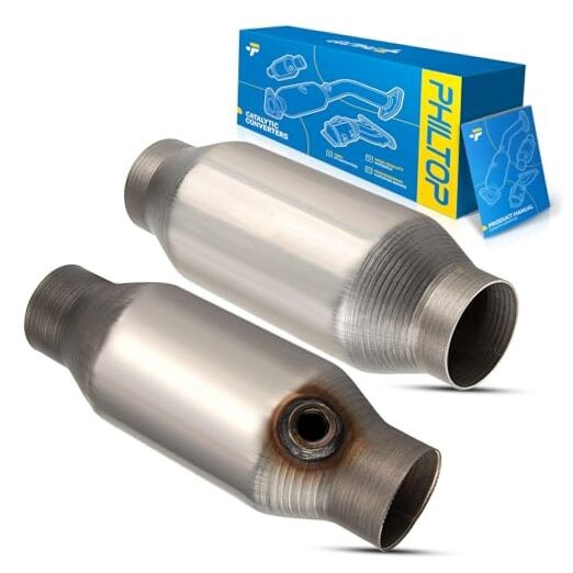 Catalytic Converter for 2.5 Inch Inlet/Outlet Universal 2.5"universal 2PCS
