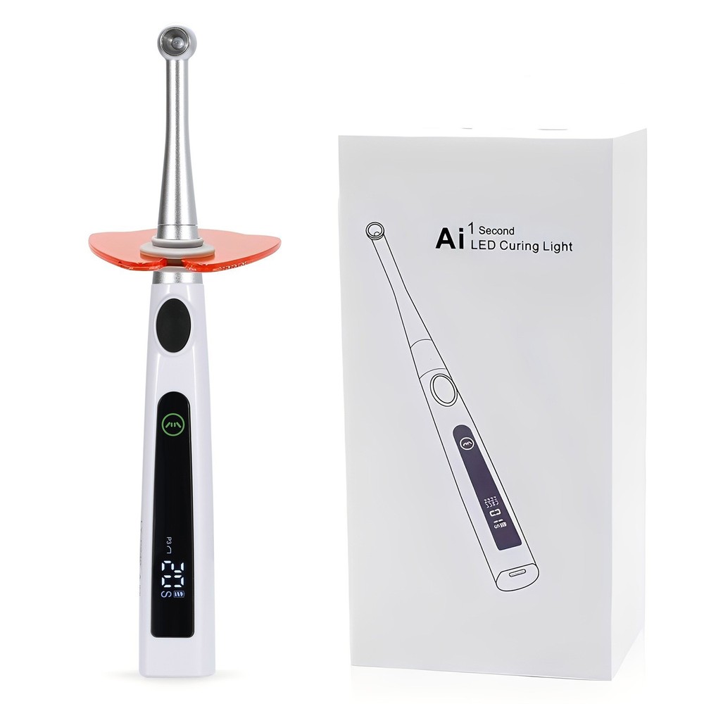 Dental Wireless LED Curing Light 1 Second Resin Cure Lamp 4 Modes 360° Source