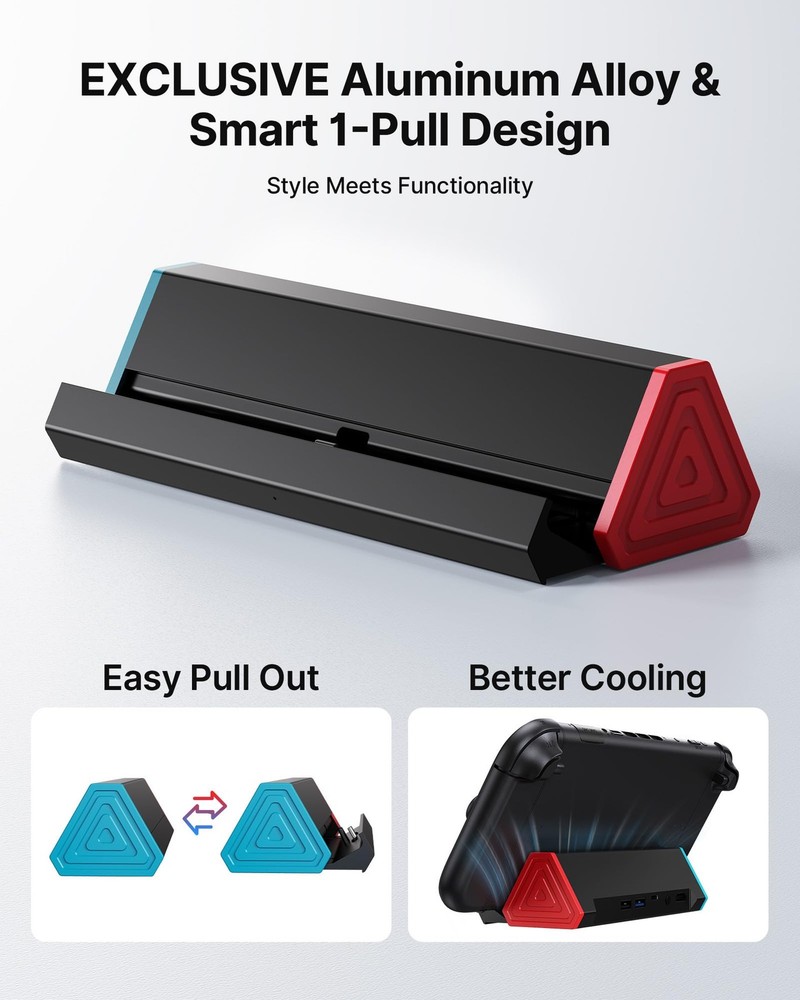 Switch 2 Dock Compatible with Nintendo Switch 2 Only, Aluminum Alloy Retracta...
