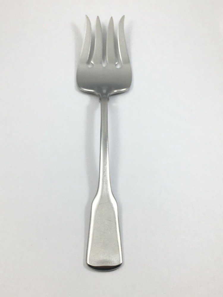 ONEIDA AMERICAN COLONIAL Satin Stainless 8 3/8" Meat Fork Flatware