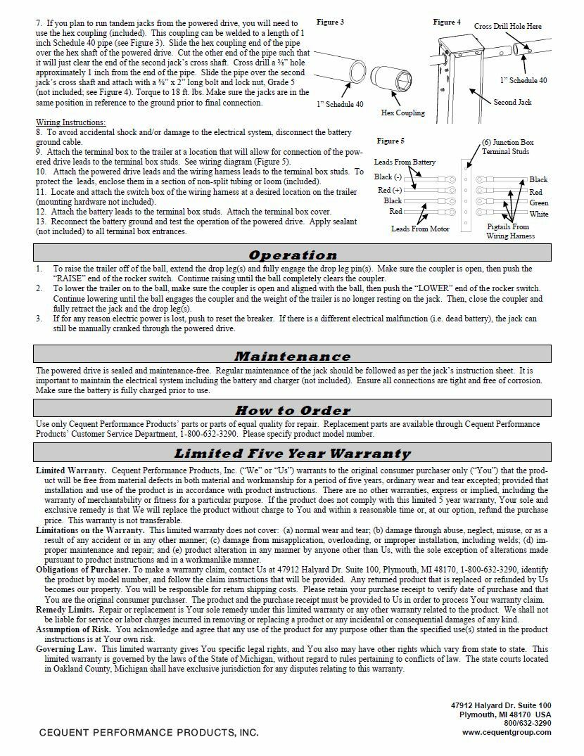 BULLDOG 1824200100 ELECTRIC POWERED TRAILER JACK KIT 12000 lbs. NEW