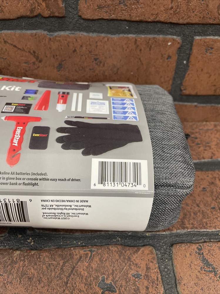 EverStart Roadside Safety Kit Multi Functional Roadside Emergency Kit Glovebox