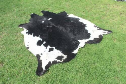 NEW LARGE 100% COWHIDE LEATHER RUGS TRICOLOR COW HIDE SKIN CARPET AREA
