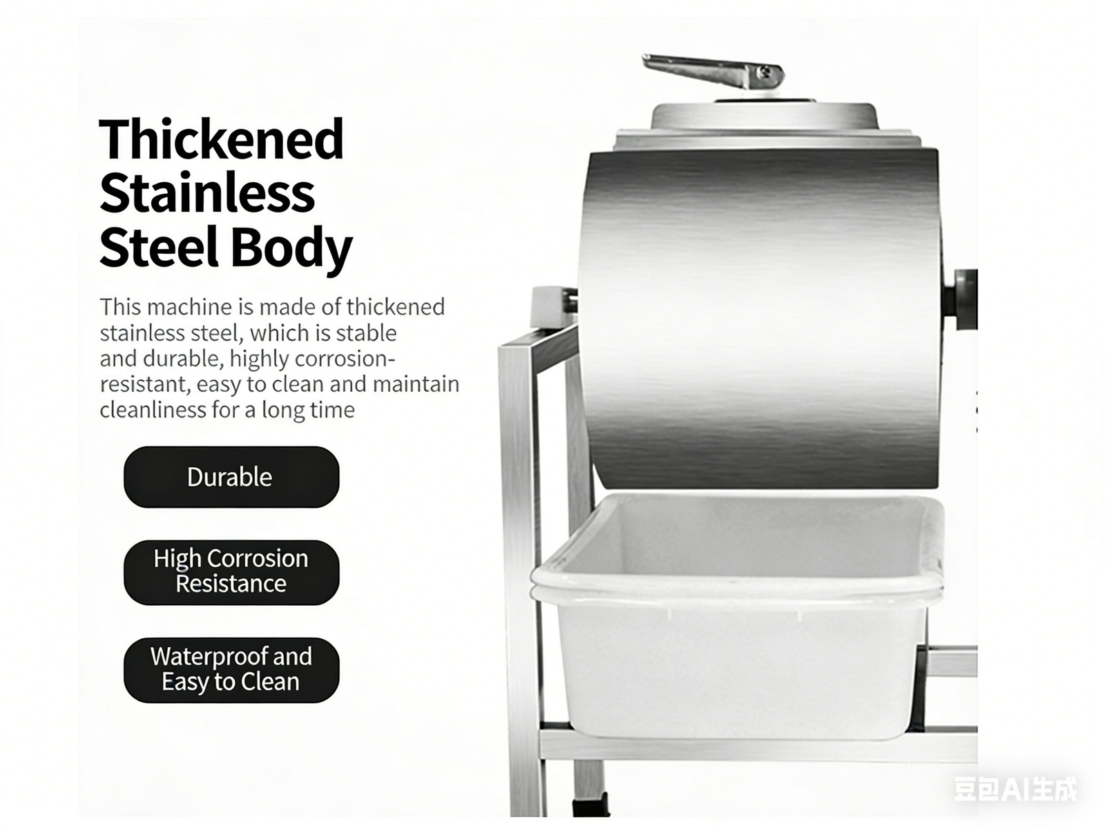 45L Commercial Meat Vacuum Tumbler Marinator For Vegetable Chicken Beef Rotation