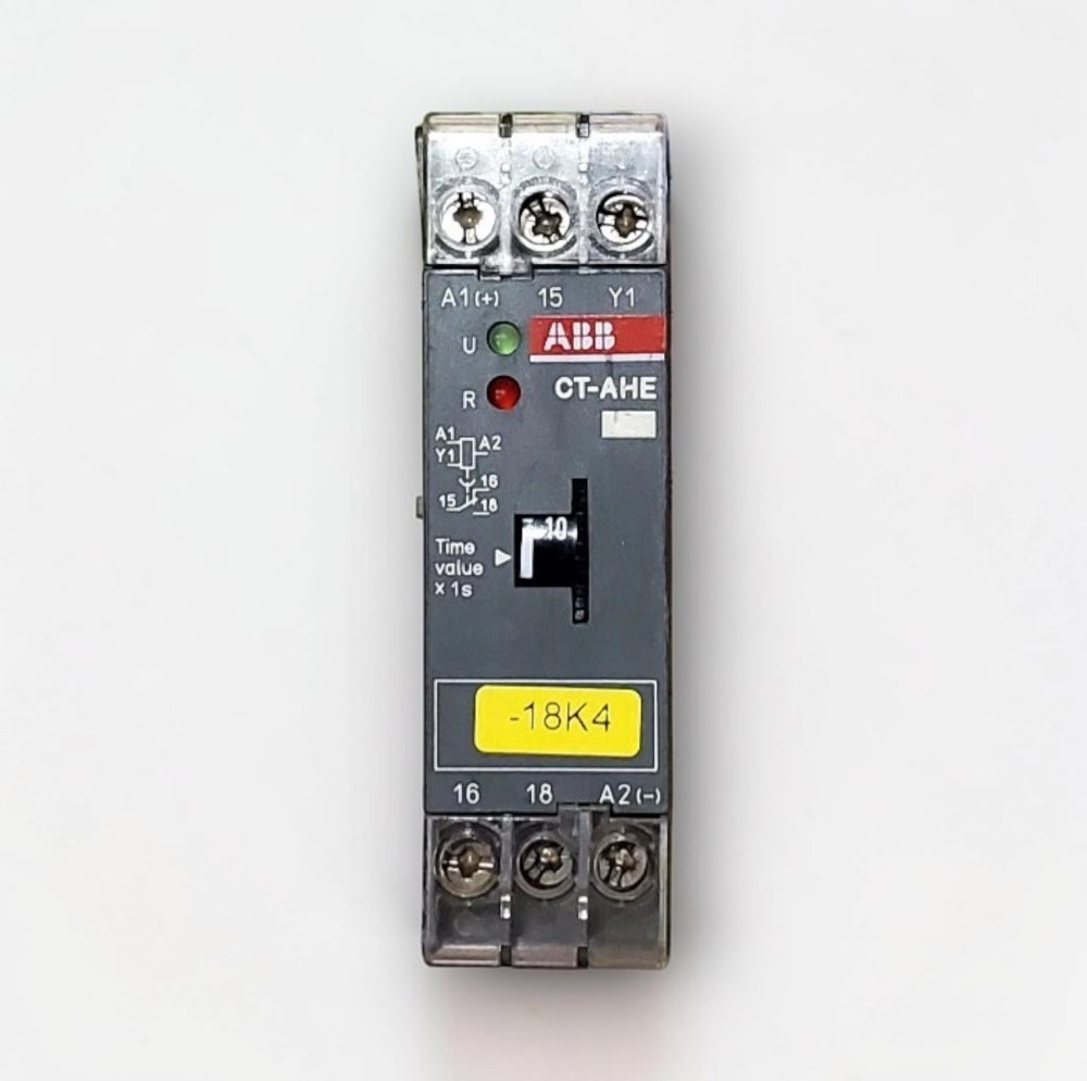 ABB CT-AHE ELECTRONIC TIMER RELAY 24V AC/DC FREE FAST SHIPPING