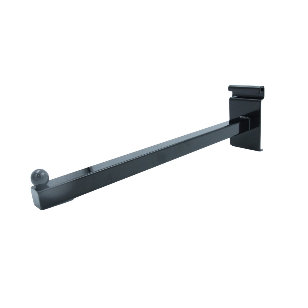 SSWBasics 12 inch Straight Square Black Faceout for Wire Grid and Grid Wall