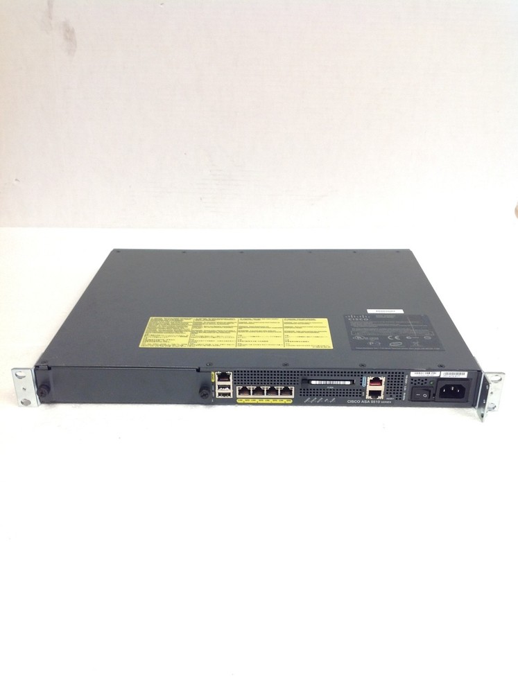 Cisco ASA 5510 Adaptive Security Appliance Firewall w/ Rack Ears, 256MB Flash