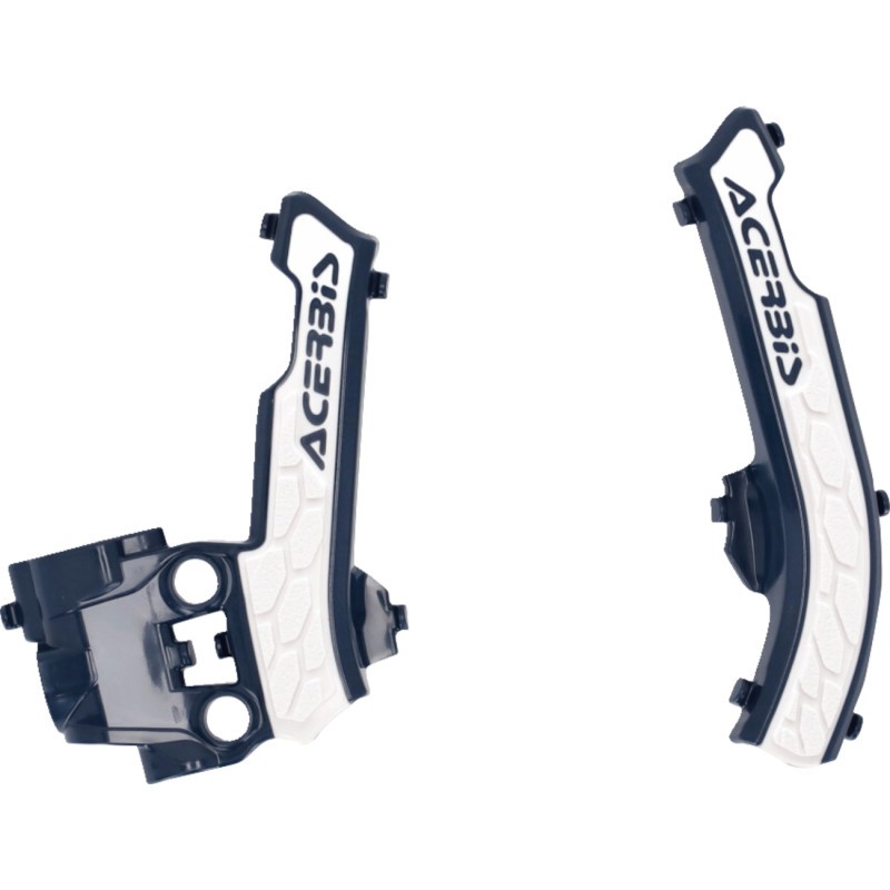 ACERBIS X-Grip Frame Guards - Blue/White 2979611006