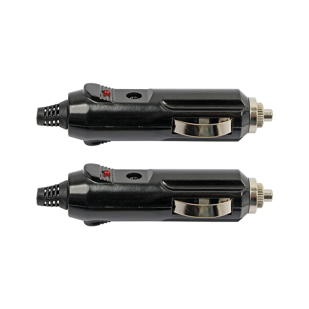 2Pack 12V Male Car Cigarette Lighter Socket Plug Connector US