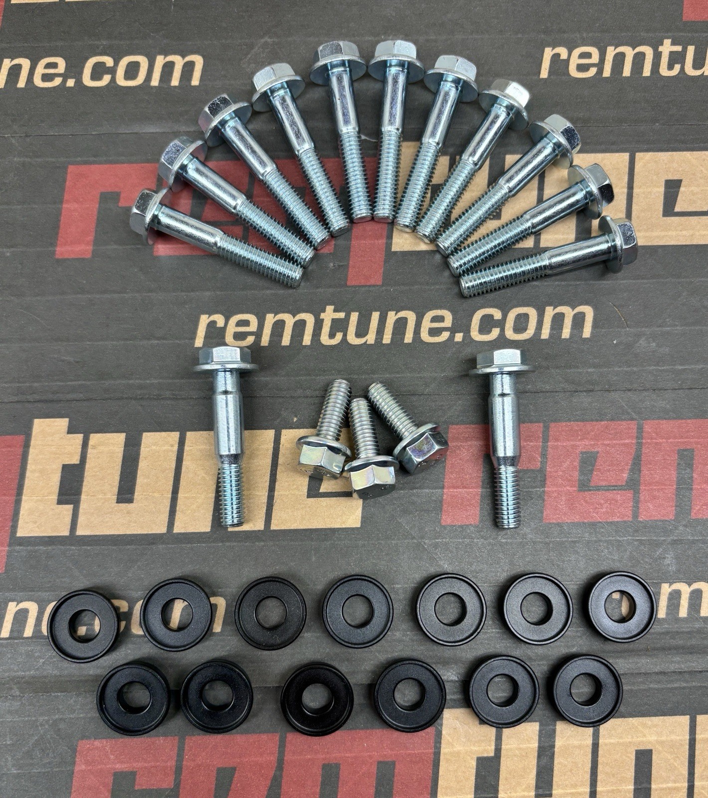 Honda Acura K Series K20/K24 Timing Cover Bolt Kit Silver Zinc RSX TSX Element