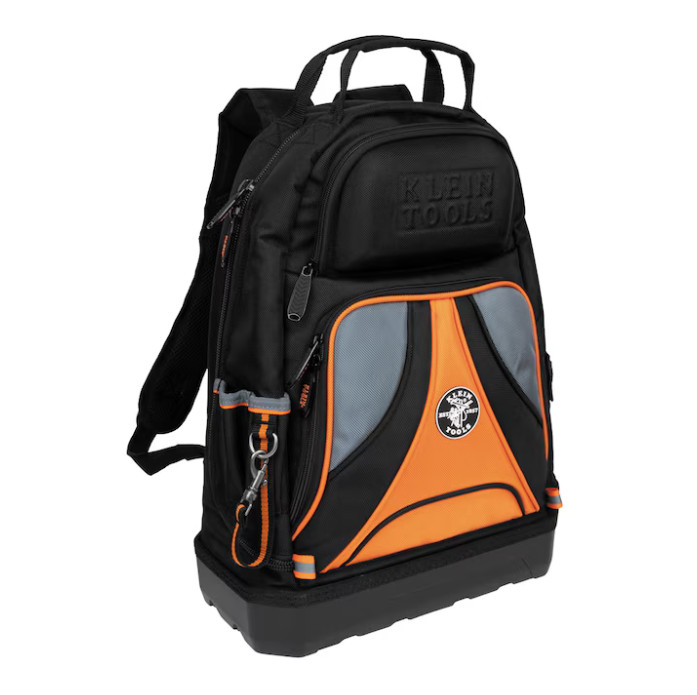 Klein Tools Tradesman Pro Tool Bag Backpack, 39 Pockets, Black, 14-Inch