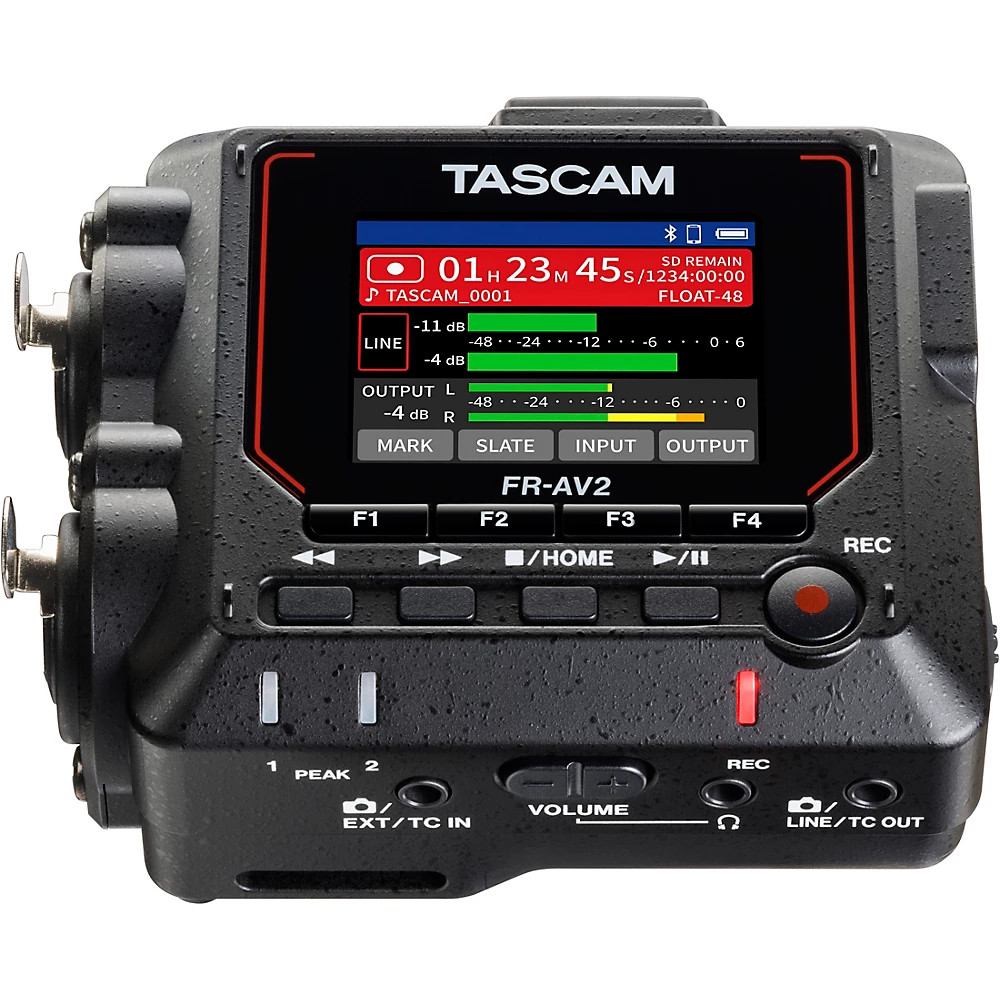TASCAM FR-AV2 Compact 32-Bit Field Recorder & Timecode Generator w/BT Adapter