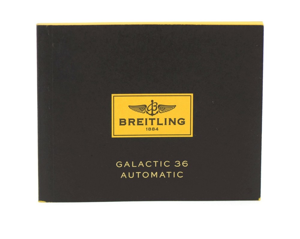 Breitling Galactic 36 Booklet Manual