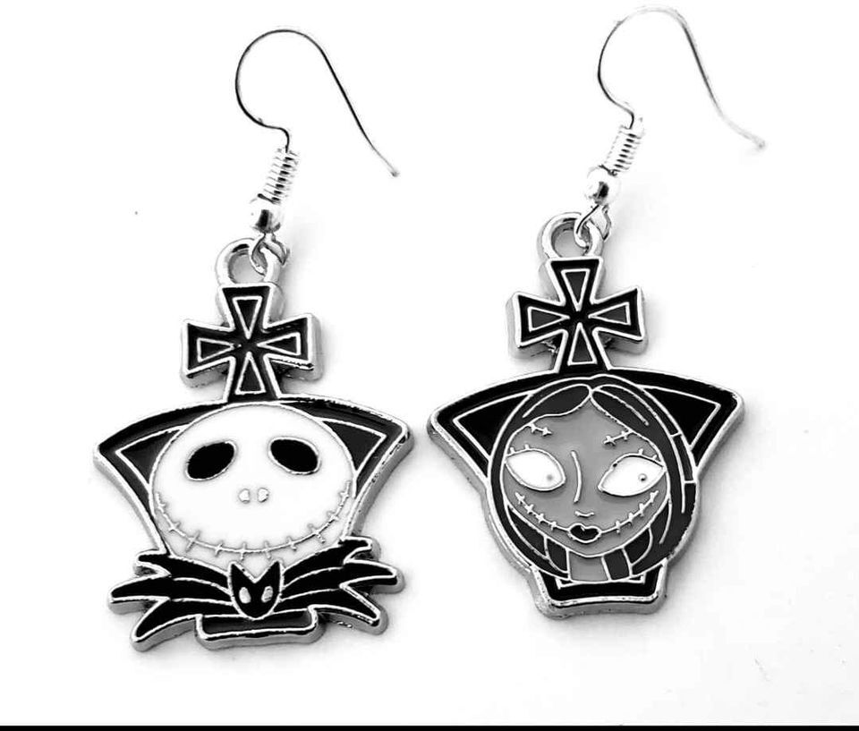 Nightmare B4 Christmas Jack Sally Earring