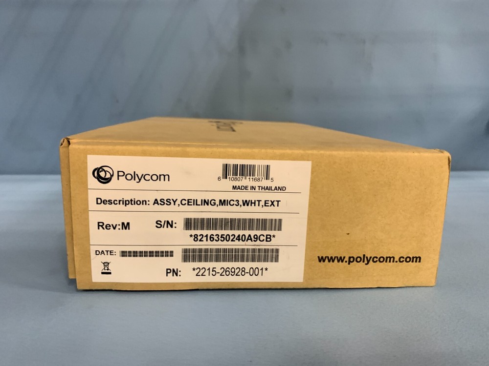 Polycom 2215-26928-001 HDX Ceiling Microphone Array White
